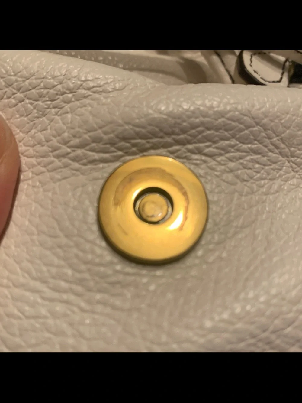 orYANY White Leather Backpack with Front Zip Pocket and Buckle Detail - Picture 9 of 9